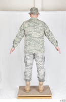  Photos Army Man in Camouflage uniform 5 20th century US air force a poses camouflage whole body 0006.jpg